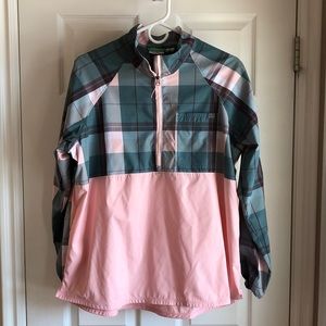 L. L. Bean Women's Everyday SunSmart Woven Quarter-Zip Pullover Colorblock Shirt